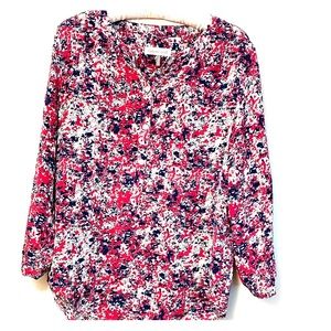 Colorful 100% silk Amour Vert shirt